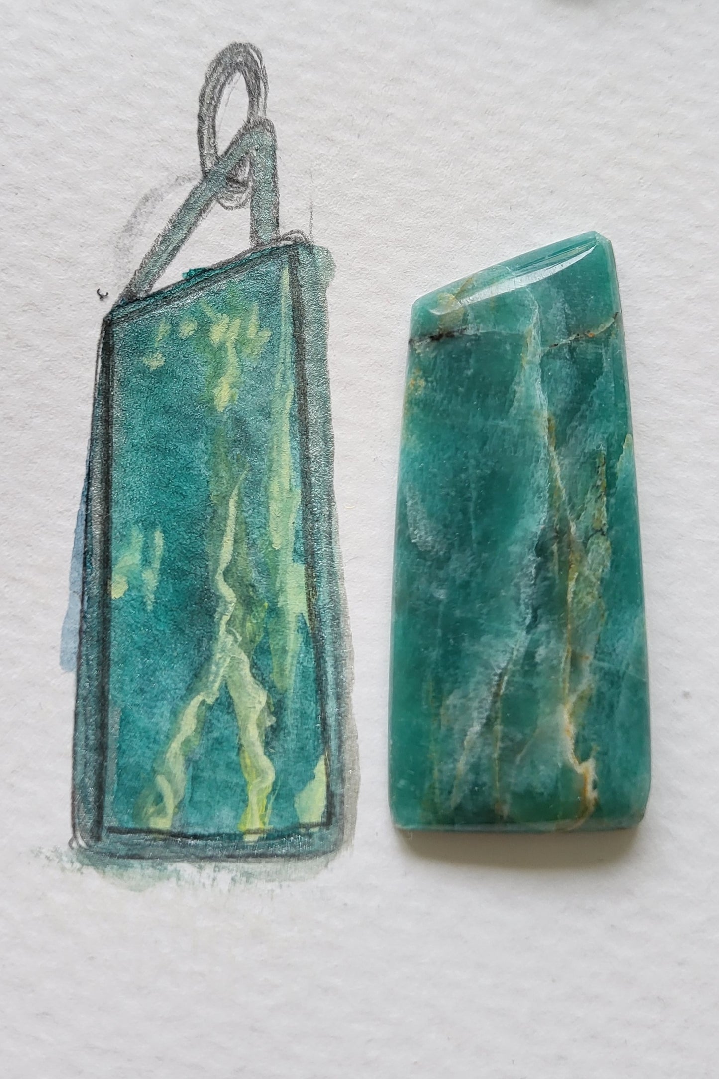 Apatite pendant - green soul with special unique packaging