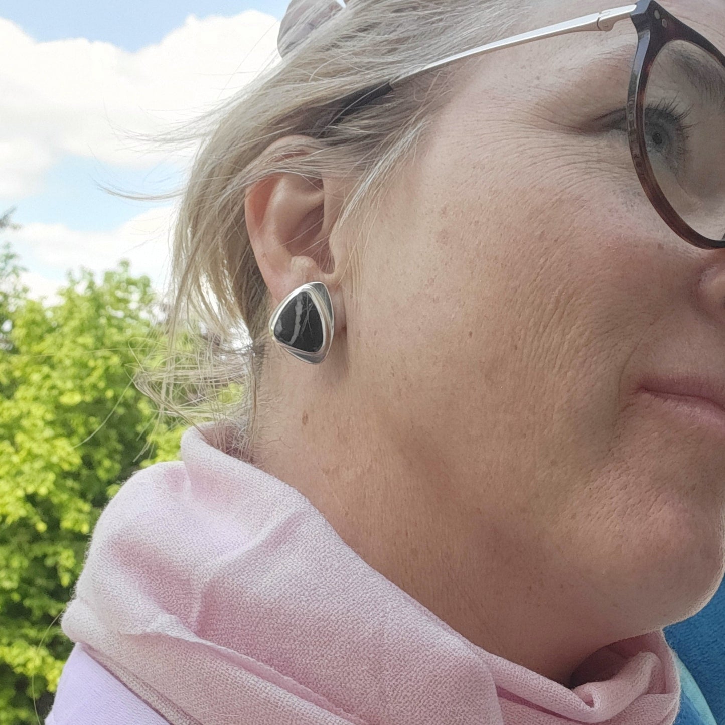 Salt`n Pepper Unikatohrstecker