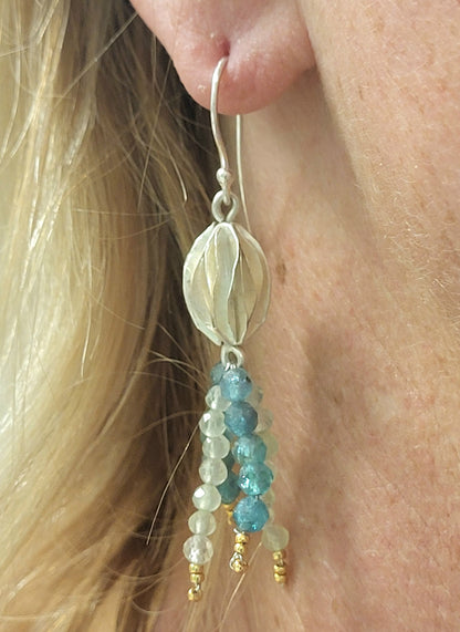 Ohrhänger Wassertänzerin – Leichtigkeit in Bewegung