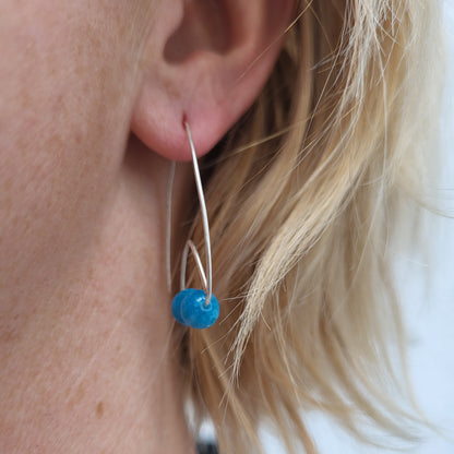 Out of the Ocean – Ohrhänger aus Sterling Silber mit Amazonitperlen